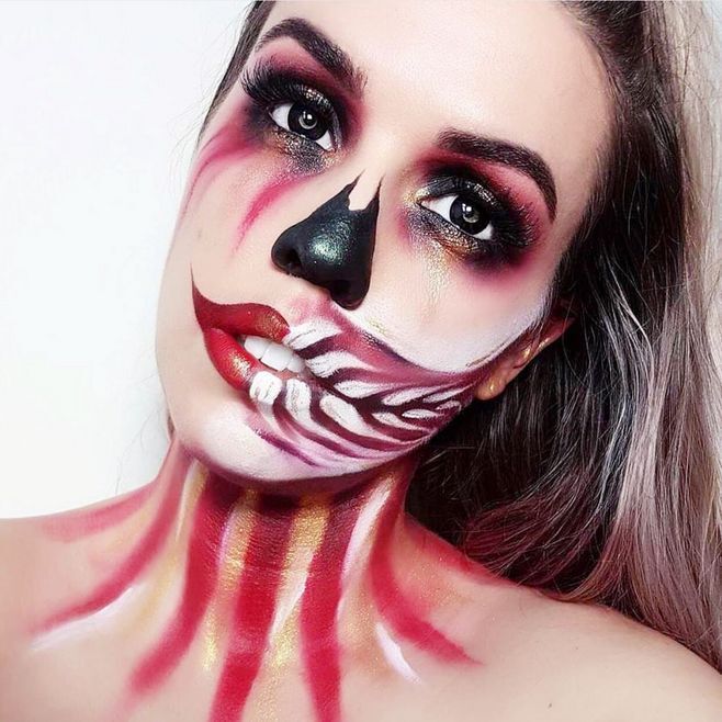 浪漫时刻,描眉画眼,适度为宜.