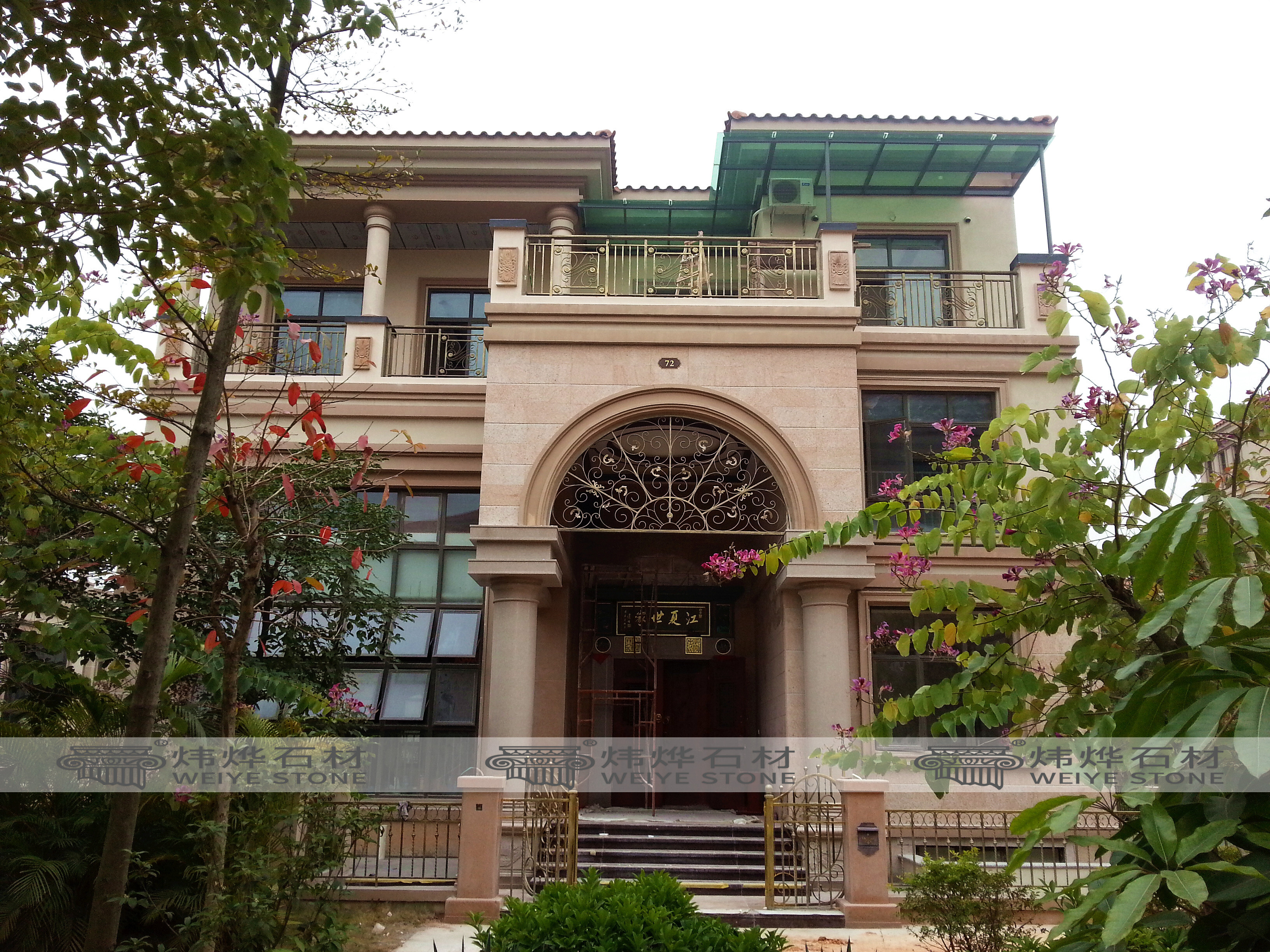 三套浓郁中国风的大理石别墅一次性看够!