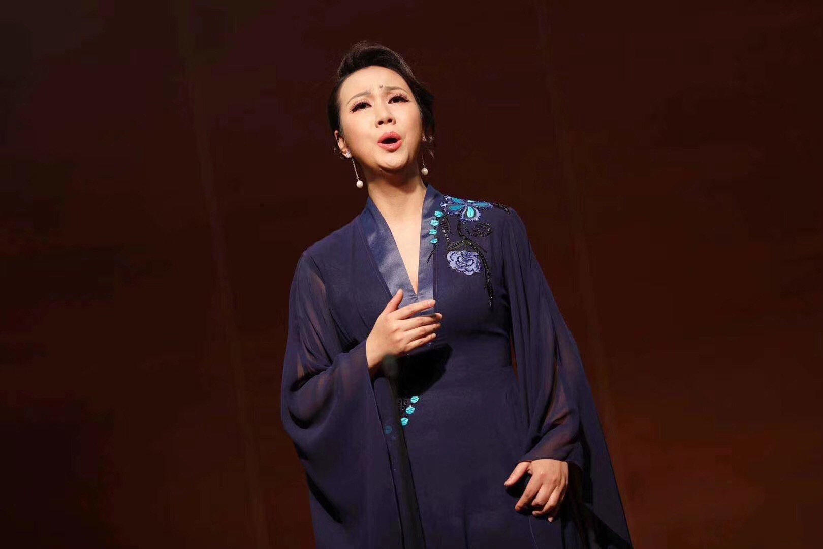 4月15日晚,青年女高音歌唱家黄璐"中国艺术歌曲百校巡演文化交流音乐