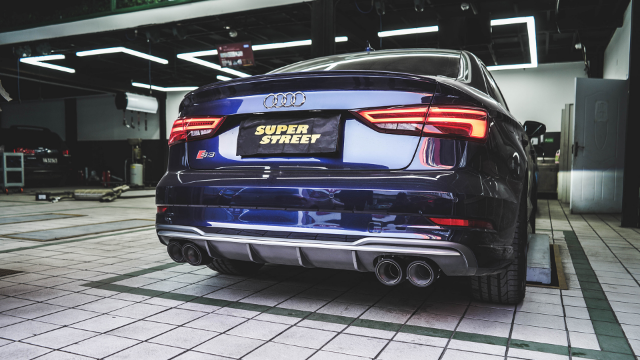 奥迪s3改装remus阀门排气