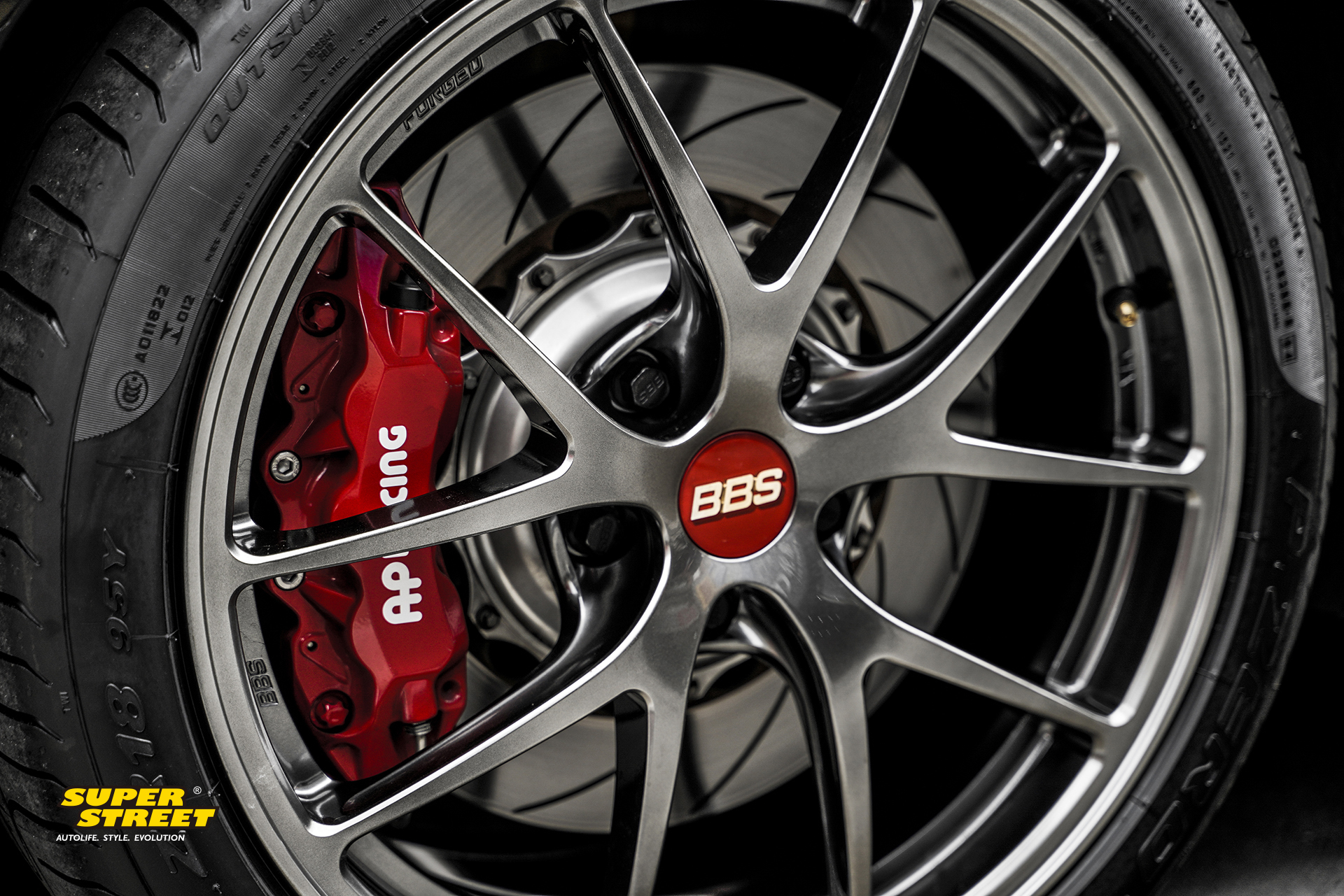 5gti改装bbs ri-a锻造轮毂