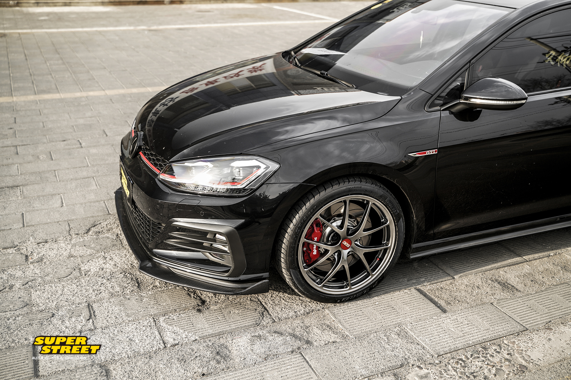 5gti改装bbs ri-a锻造轮毂