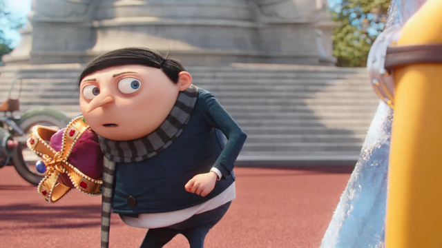 历史性的相遇小黄人终于和他们命中注定的老大格鲁相遇