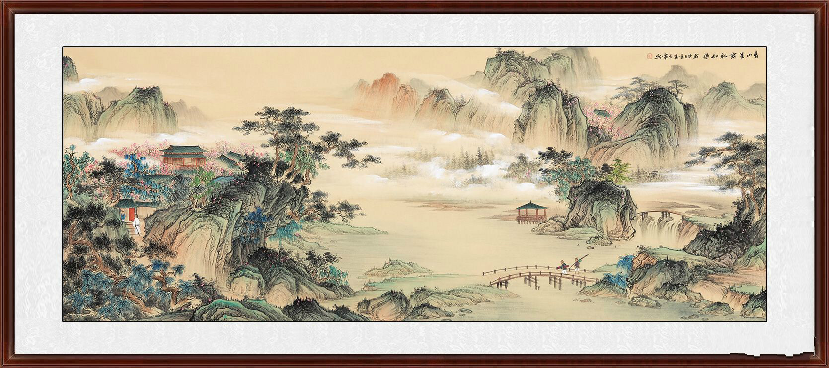 画家王宁国画山水作品赏析:绿水青山,如诗如画__凤凰网