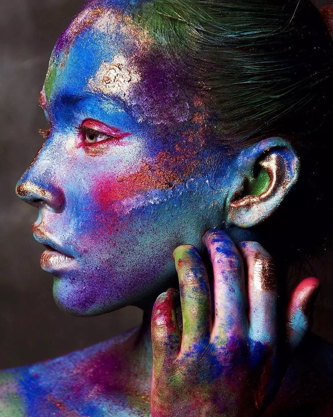 大片欣赏|油画般色彩的创意妆容,每一张都值得珍藏