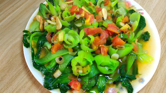 教你西红柿和油菜最好吃的吃法做法简单美味又营养值得收藏