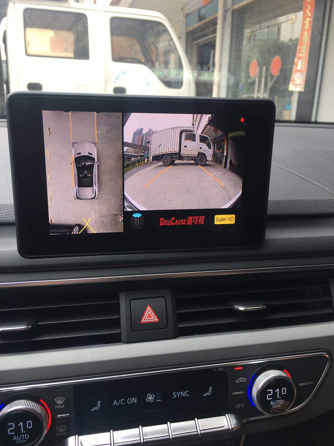 奥迪a4l升级超清360全景行车记录仪