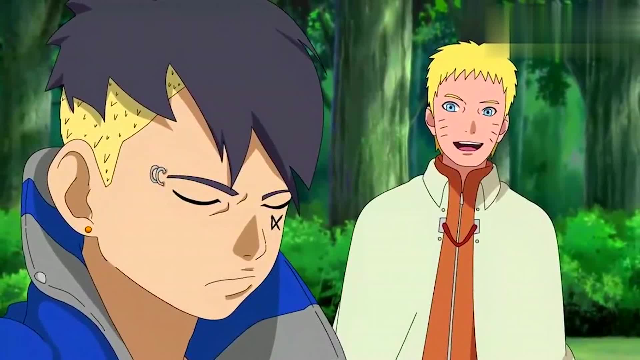 鸣人将自己的徒弟介绍给九喇叭和小时候佐助一模一样