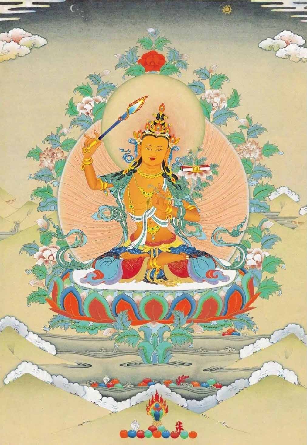 藏传佛教文殊菩萨图片