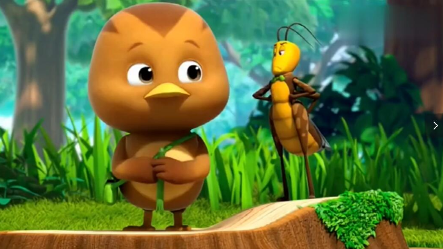 萌鸡小队大宇拜小蚱蜢当老师最后音乐配合演奏真是好听极了