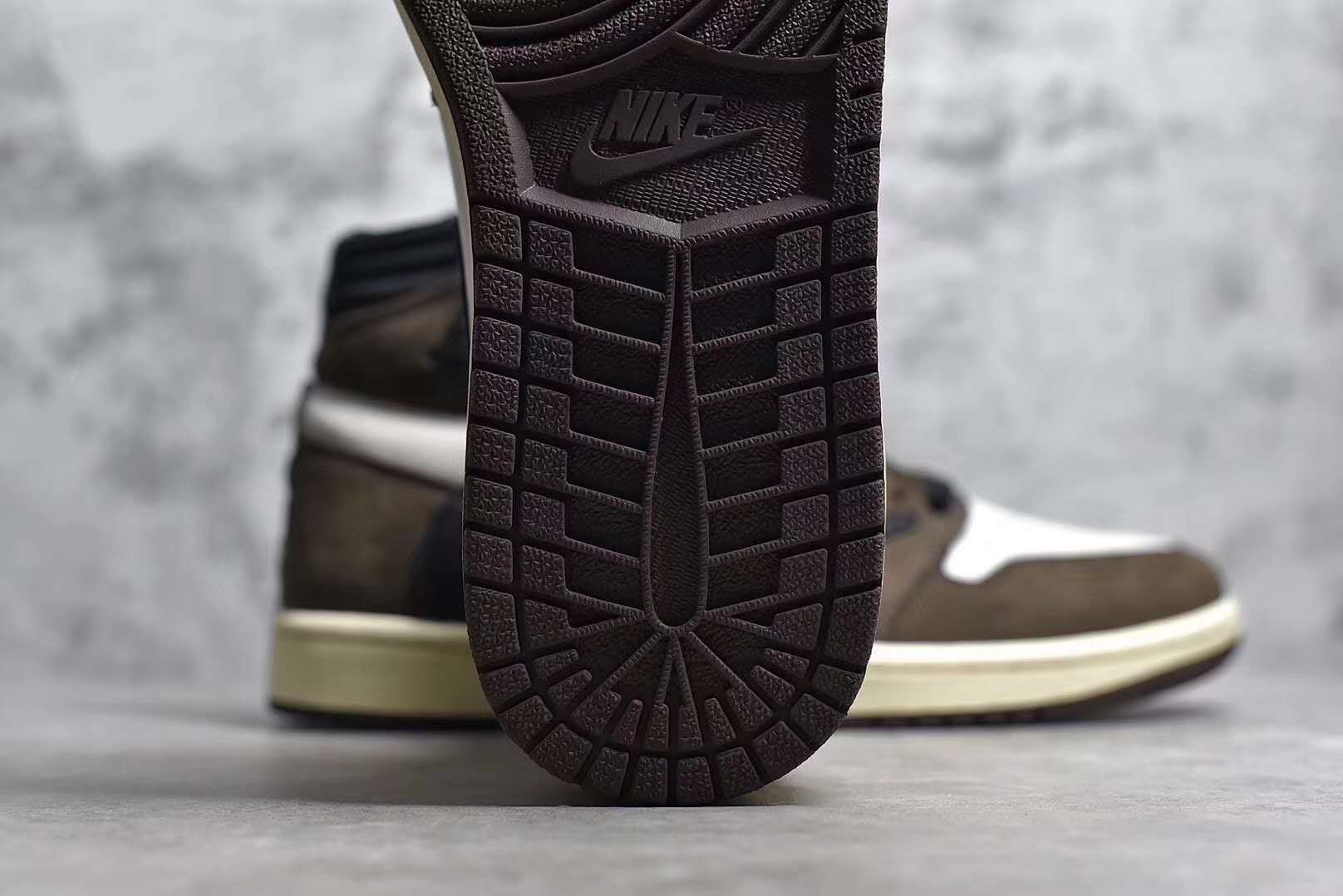 air jordan aj1 travis scott倒勾反钩鬼脸开箱测评细节真假对比