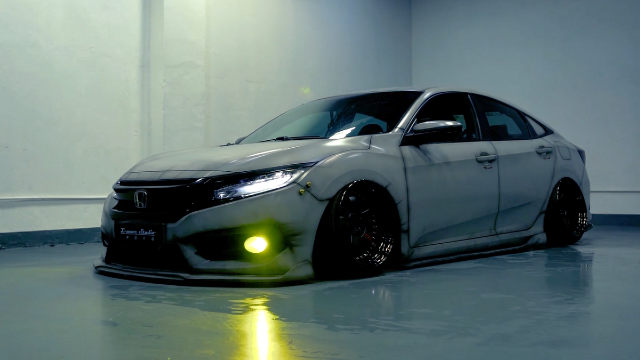 末日风格本田思域风蚀涂装是如何达成的