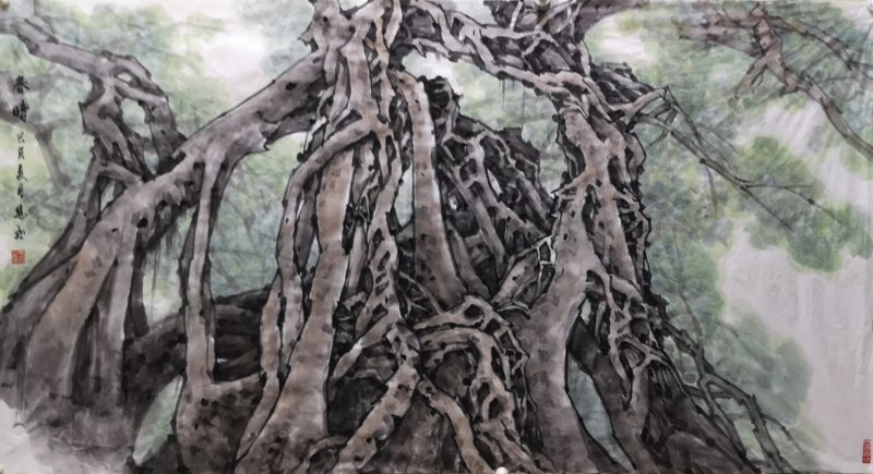 根系大地 生生不息——画家马飞笔下的榕树