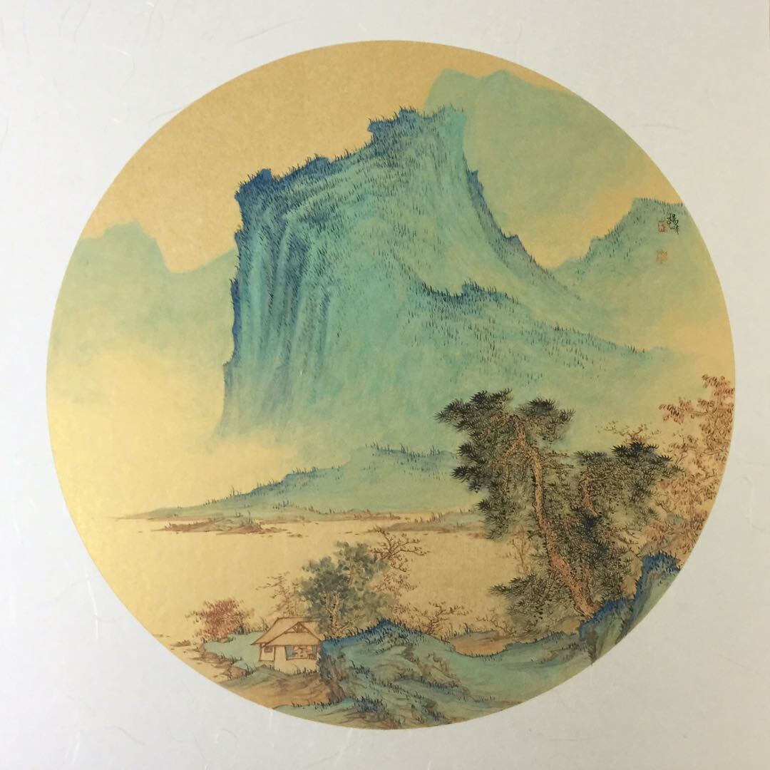 山东济南画家杨峰先生的青绿山水图集__凤凰网