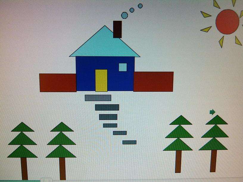 家长可以准备一幅画或者一张图,让孩子在图中找出一系列的物体或图形