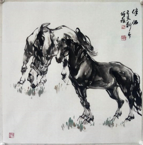 胡增福笔下出神骏万里逐长风