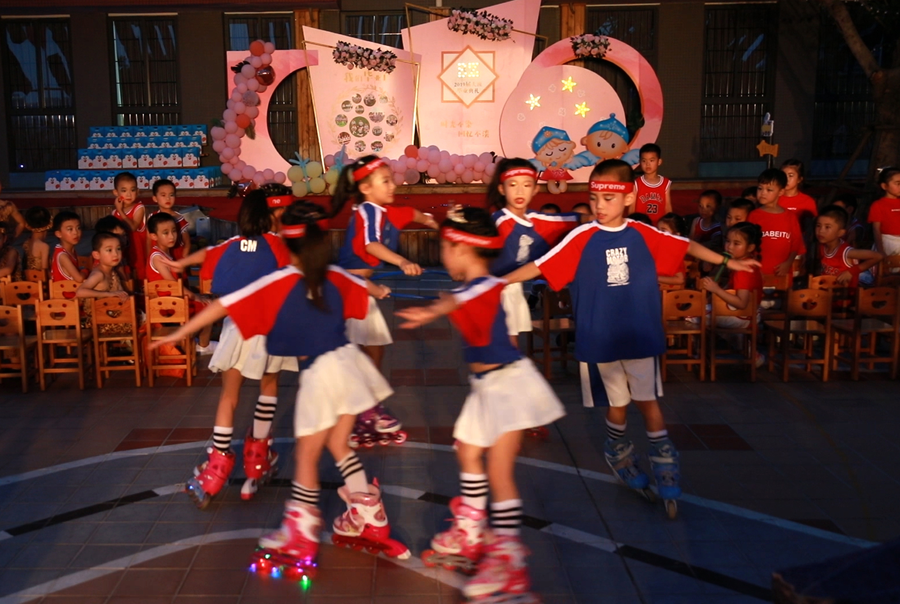 酷炫輪滑廈門北站幼兒園大班段幼兒表演