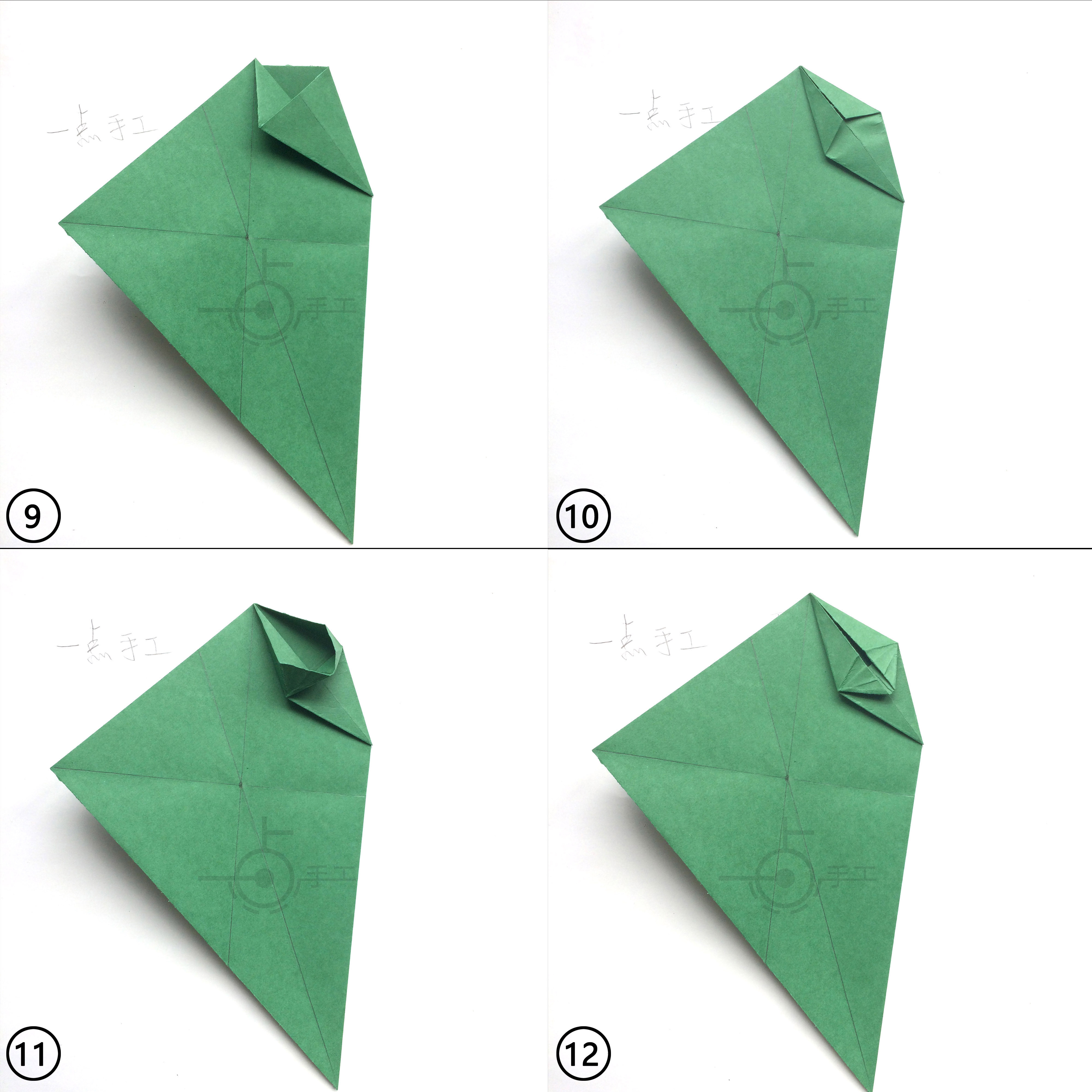 电影星球大战角色master yoda手工折纸第一部,开始挑战吧