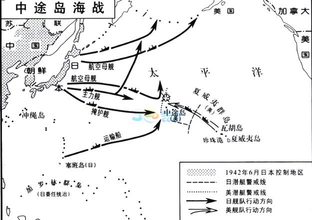 中途岛战役,日军舰队第一波攻击很顺利,美军无还手之力