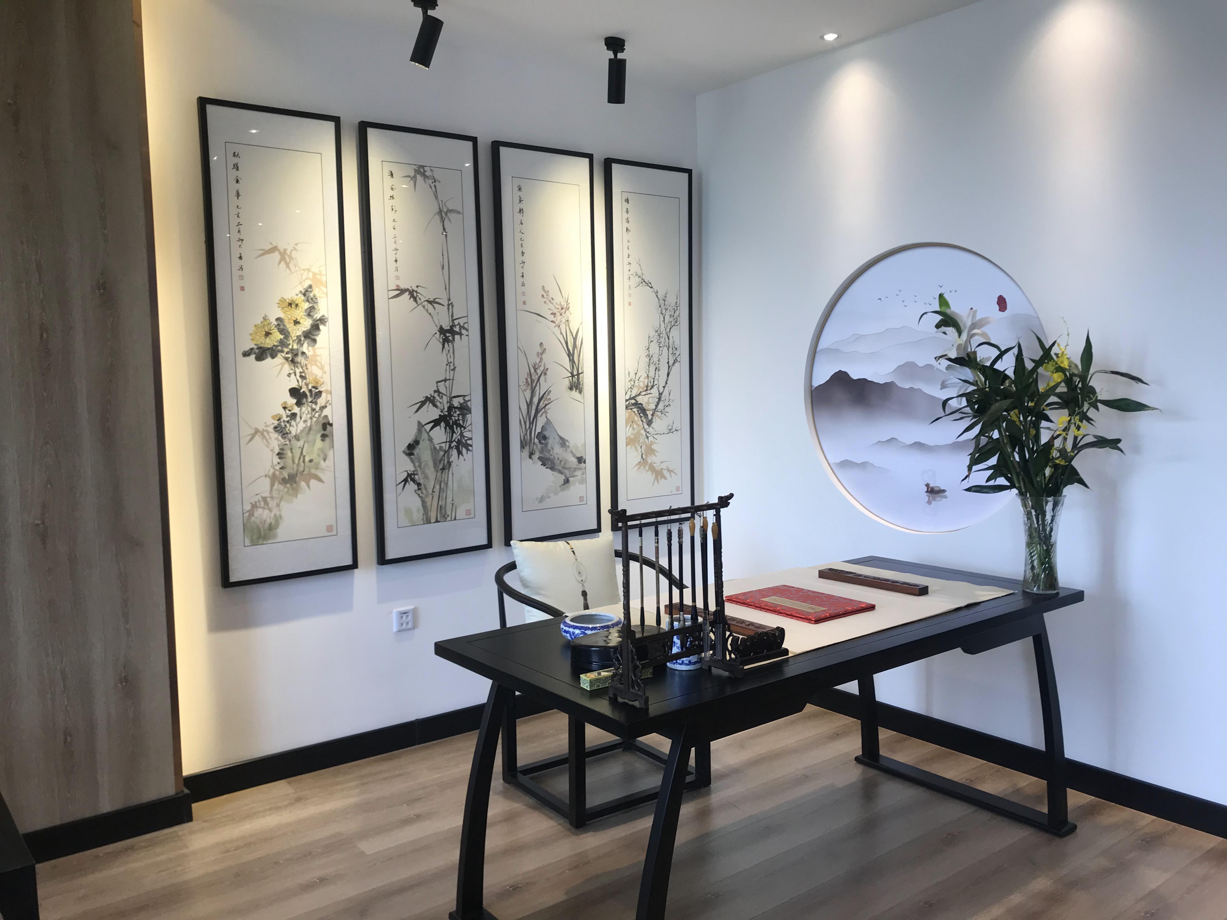 浓郁中国风的现代书房__凤凰网