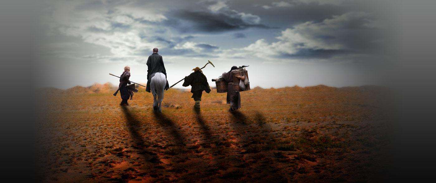 里面也都是各种妖魔鬼怪,但其主线却是唐僧去西天取经的经历