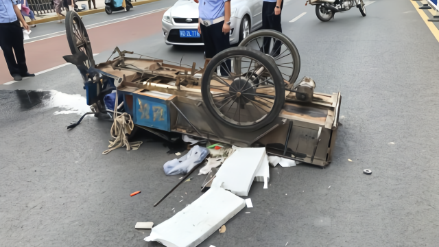 男子驾驶三轮车冲撞执勤交警,这是为哪般?