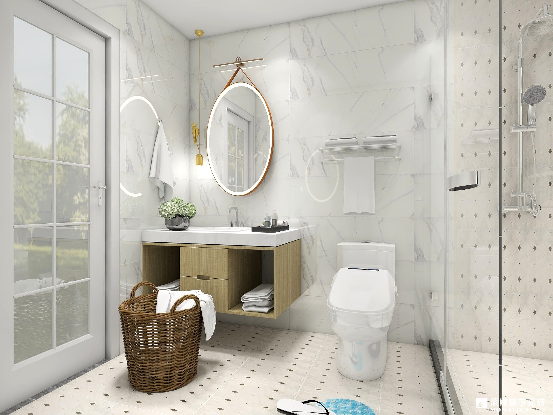 卫生间设计好了也会是家里的一道风景