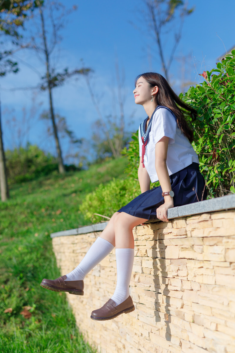唯美女生,夏日练习曲,jk制服陪你度过炎炎夏日