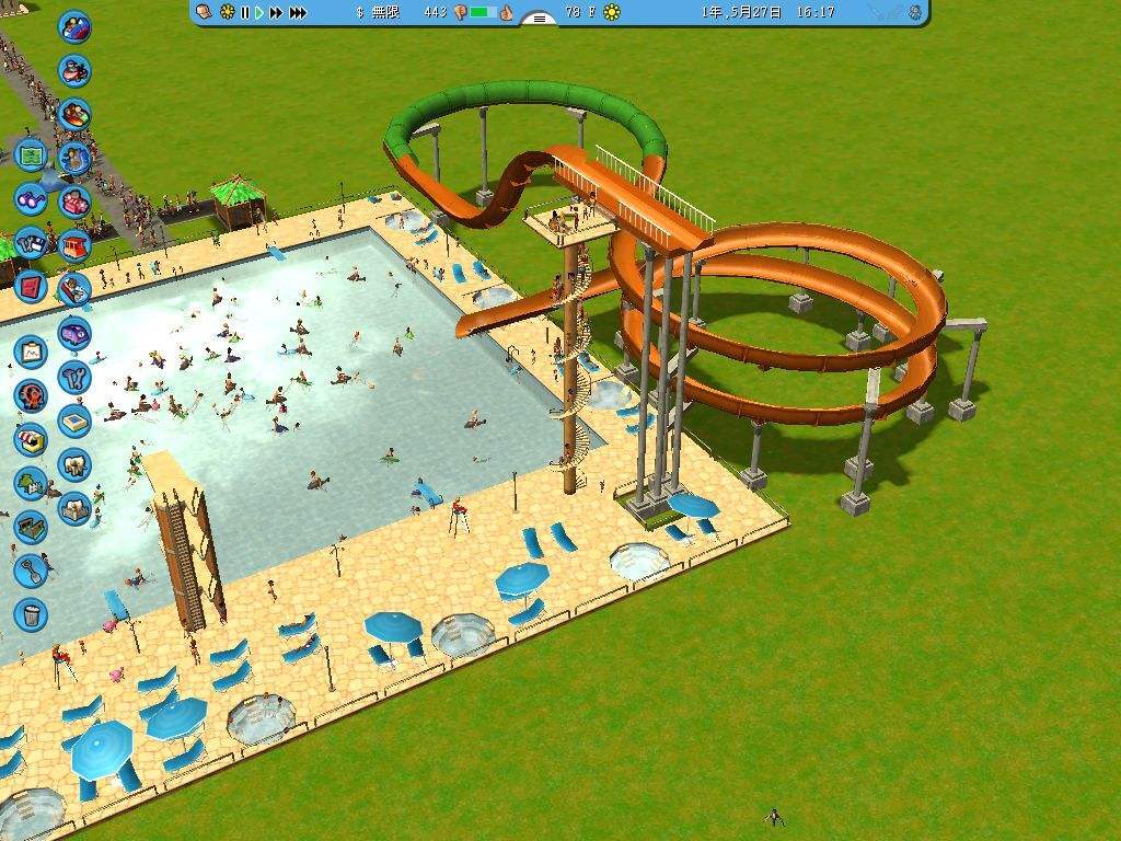 玩家在游戏《过山车大亨2》中打造超长待机过山车,坐一趟45年!__凤凰