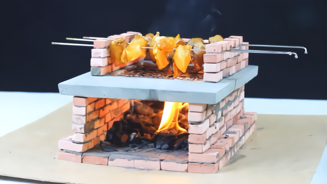 自制简易烧烤炉图片