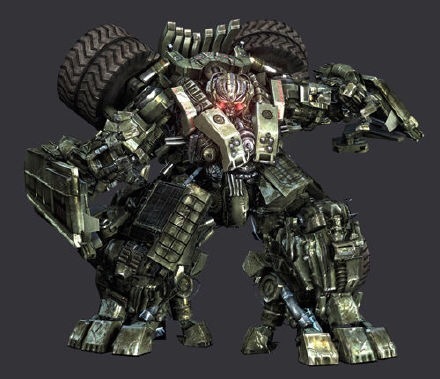 变形金刚动漫人物:电影版狂派霸天虎挖地虎部队-拖斗