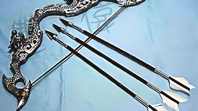 中国最古老的弹射武器弓