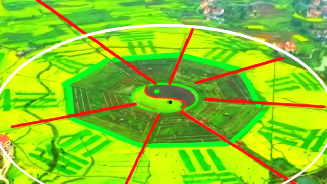 贵州简直就是一个神奇的地方竟然把农村的稻田设计成八卦阵图