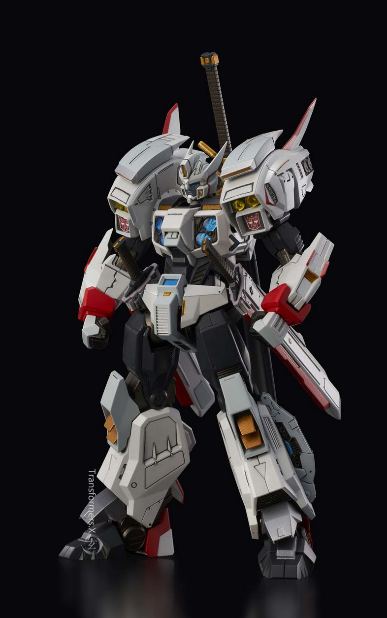 变形金刚动漫人物博派汽车人古战术持双武士巨剑漂移