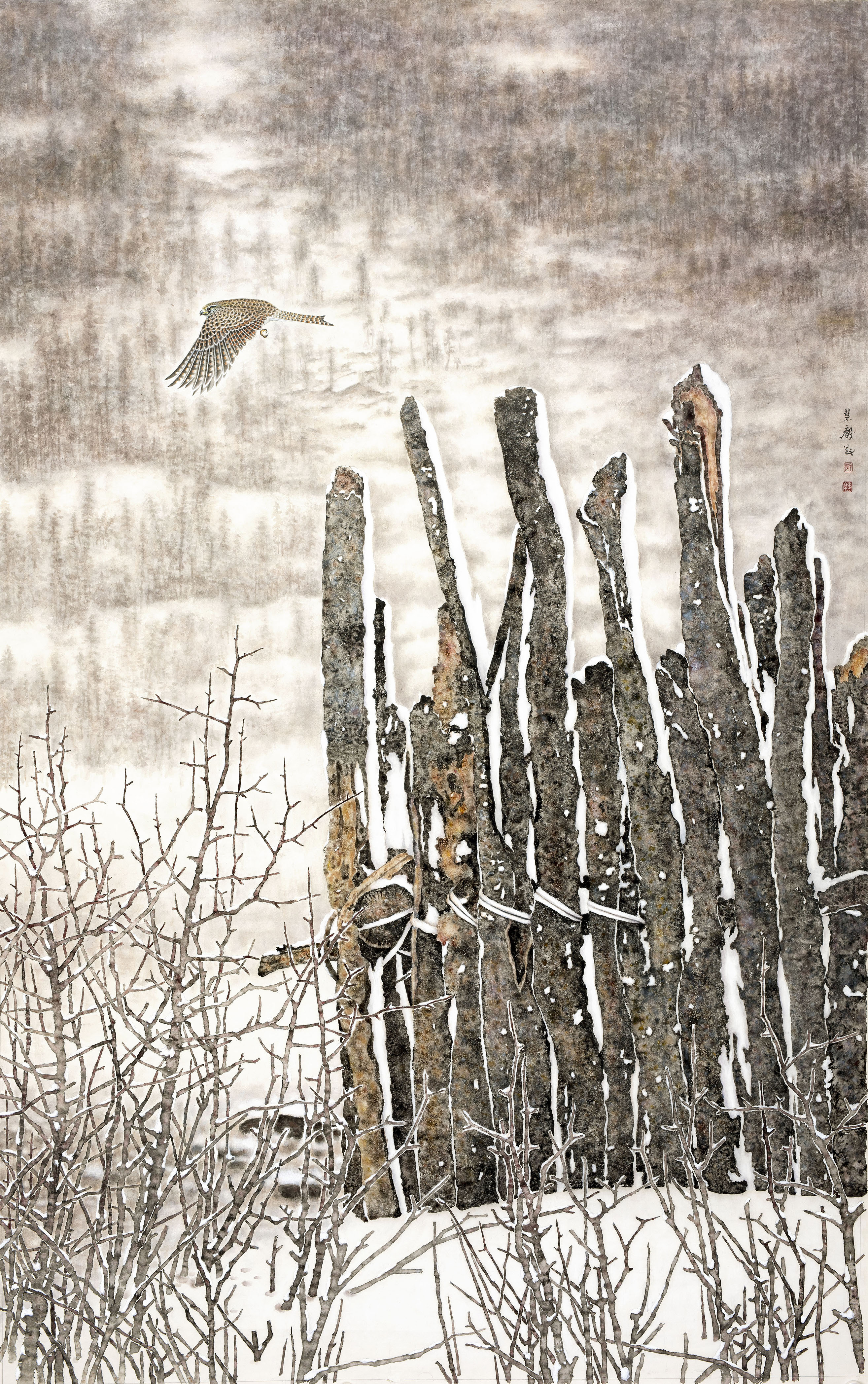 当代著名花鸟画家【郭慧庆】精品欣赏