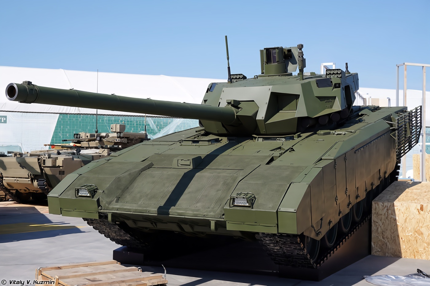 全球首款四代坦克即将服役，俄军2019年接装首批T-14 阿玛塔主战坦克_炮塔