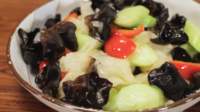 清爽小炒黄瓜炒双耳厨房小白必备素菜