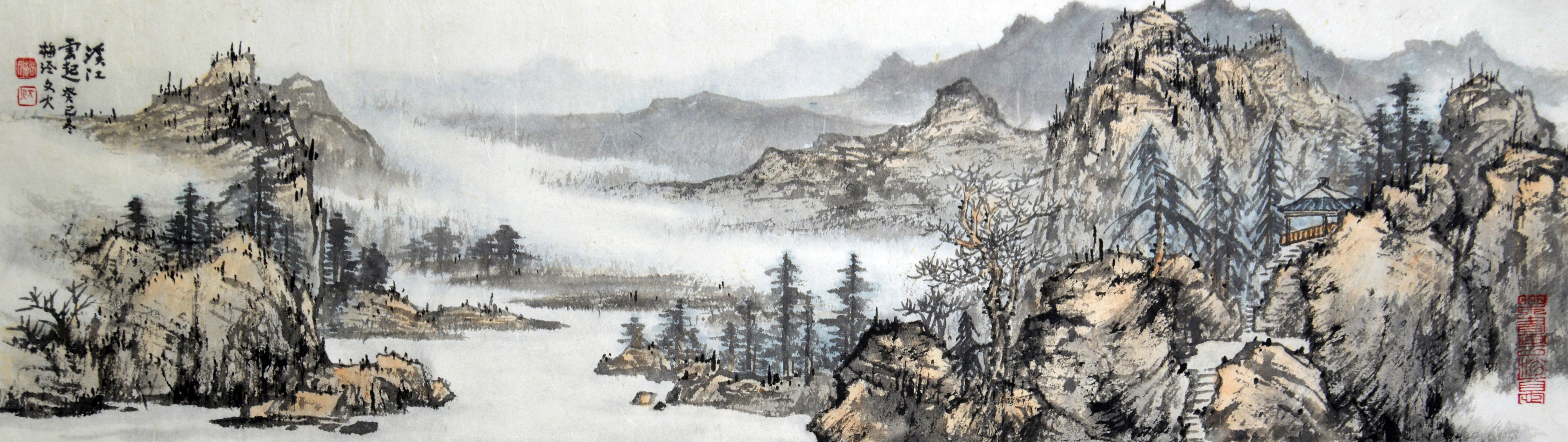 当代名家赵文火山水画作品展将在京举办