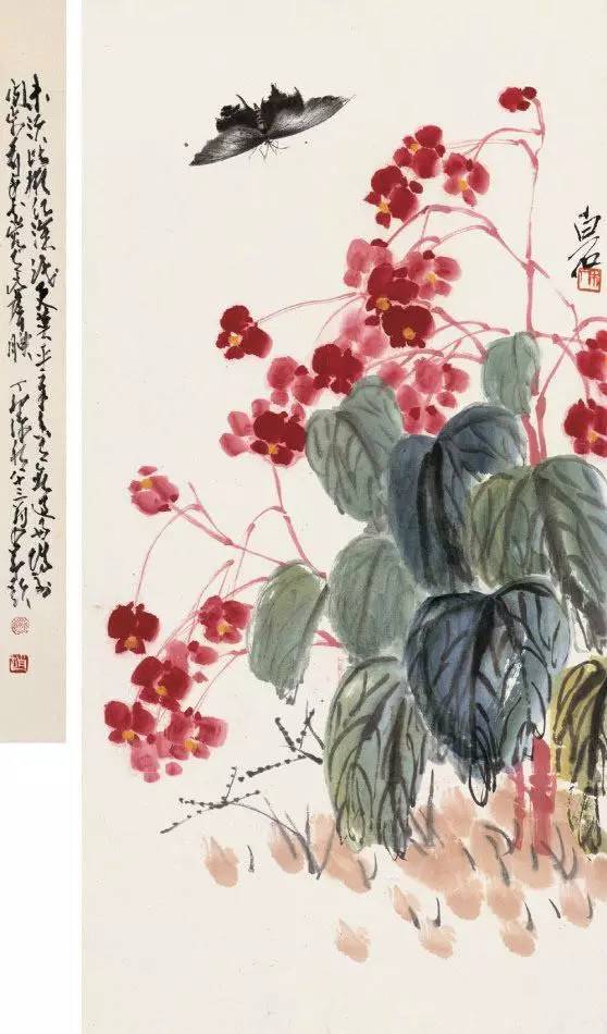 齐白石花鸟画欣赏笔愈简而神愈全故里山花此时开