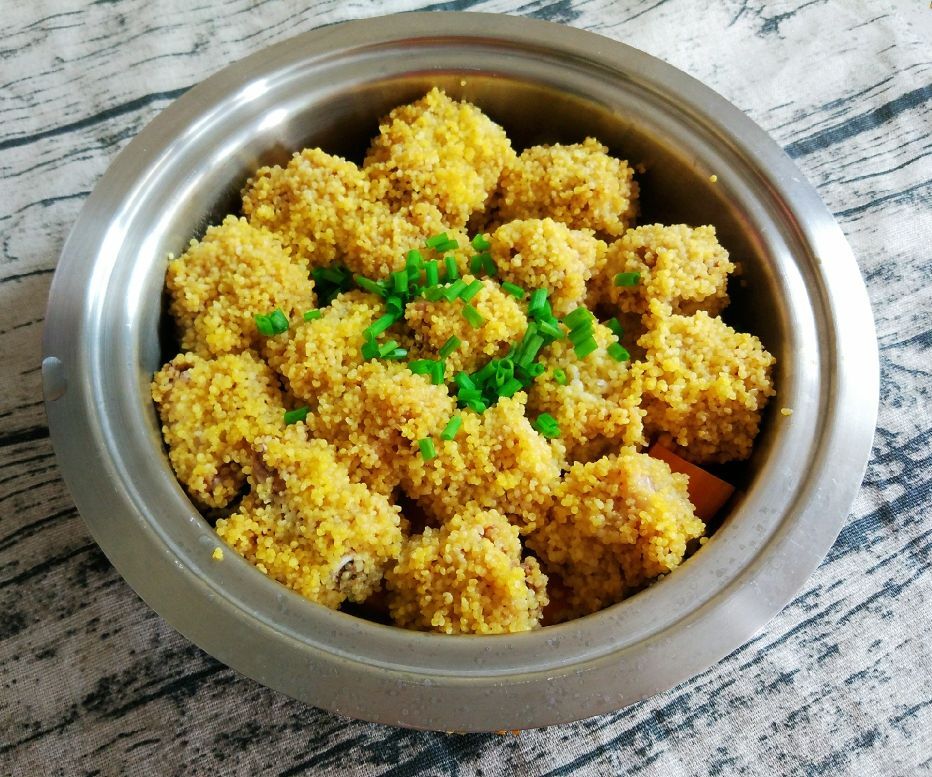 小米蒸排骨,营养又健康的美食