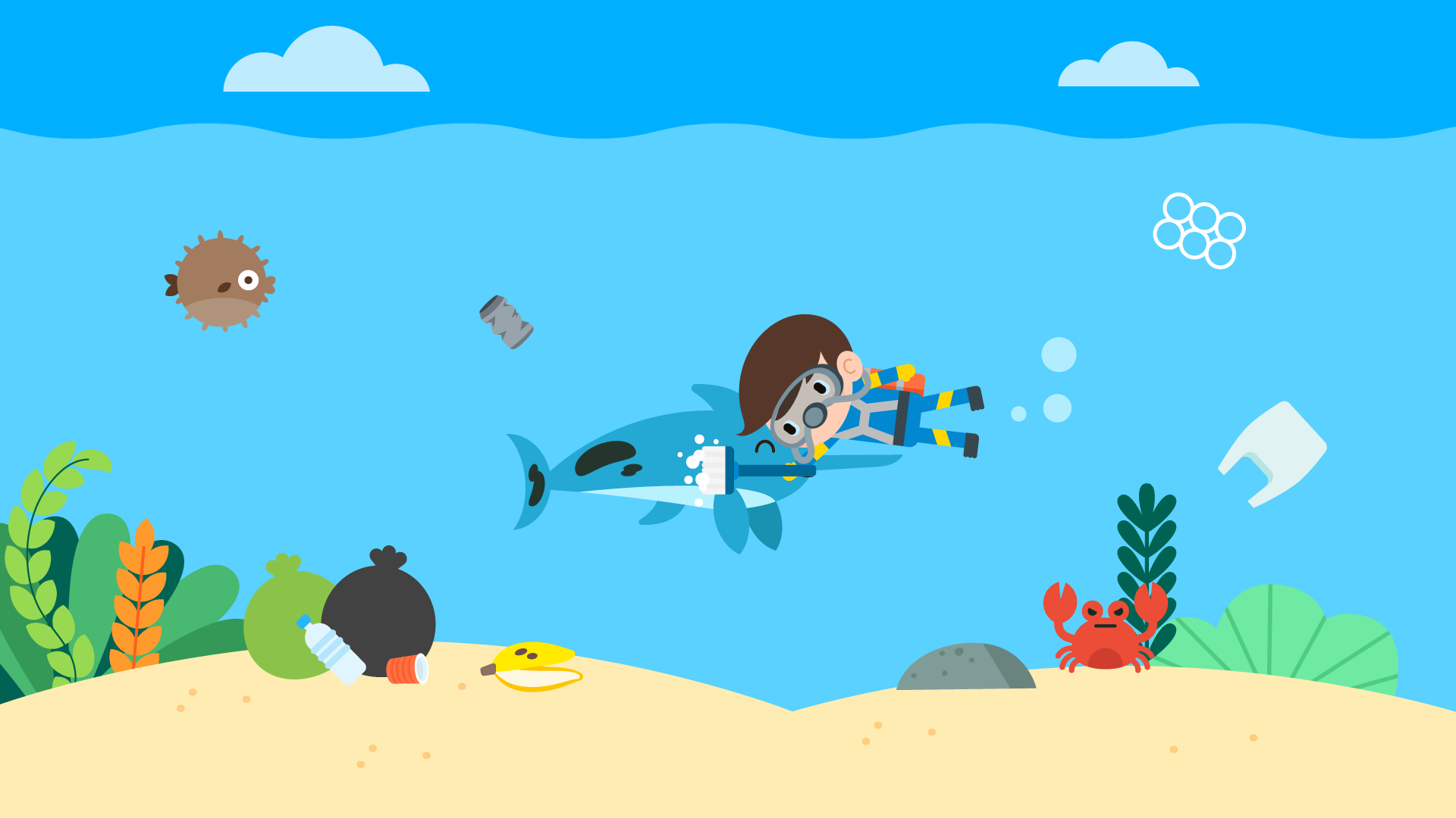 世界动物保护协会联合早教应用开发商papumba发布海洋动物守卫者游戏