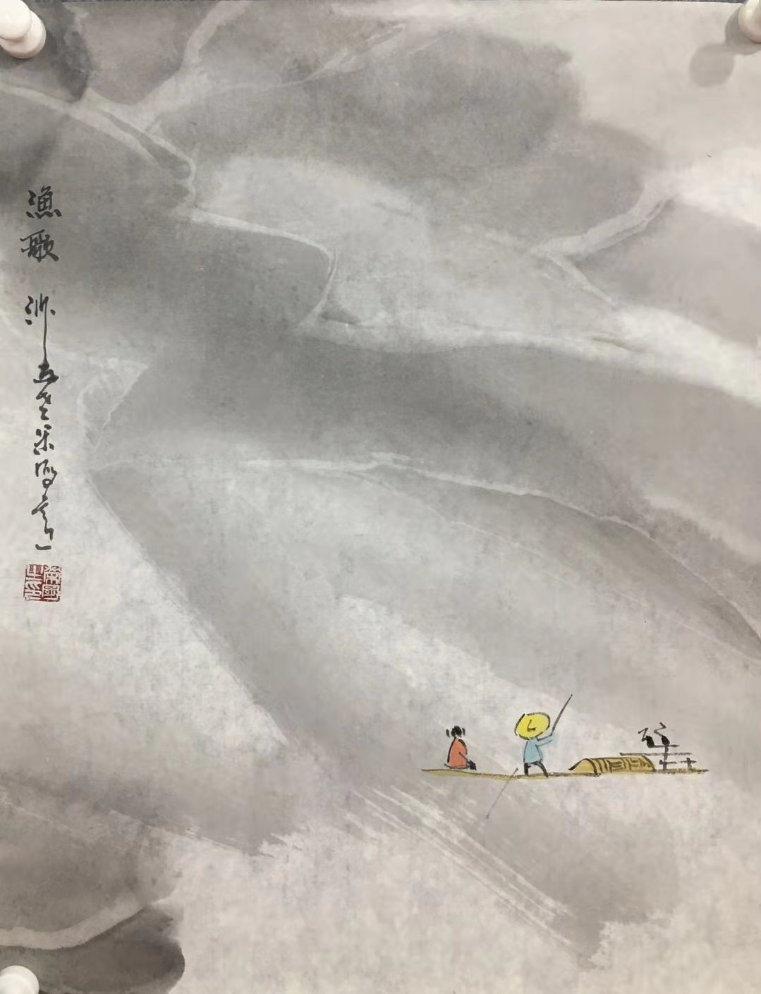 大道至简-当代著名画家米荣国禅意山水小品欣赏