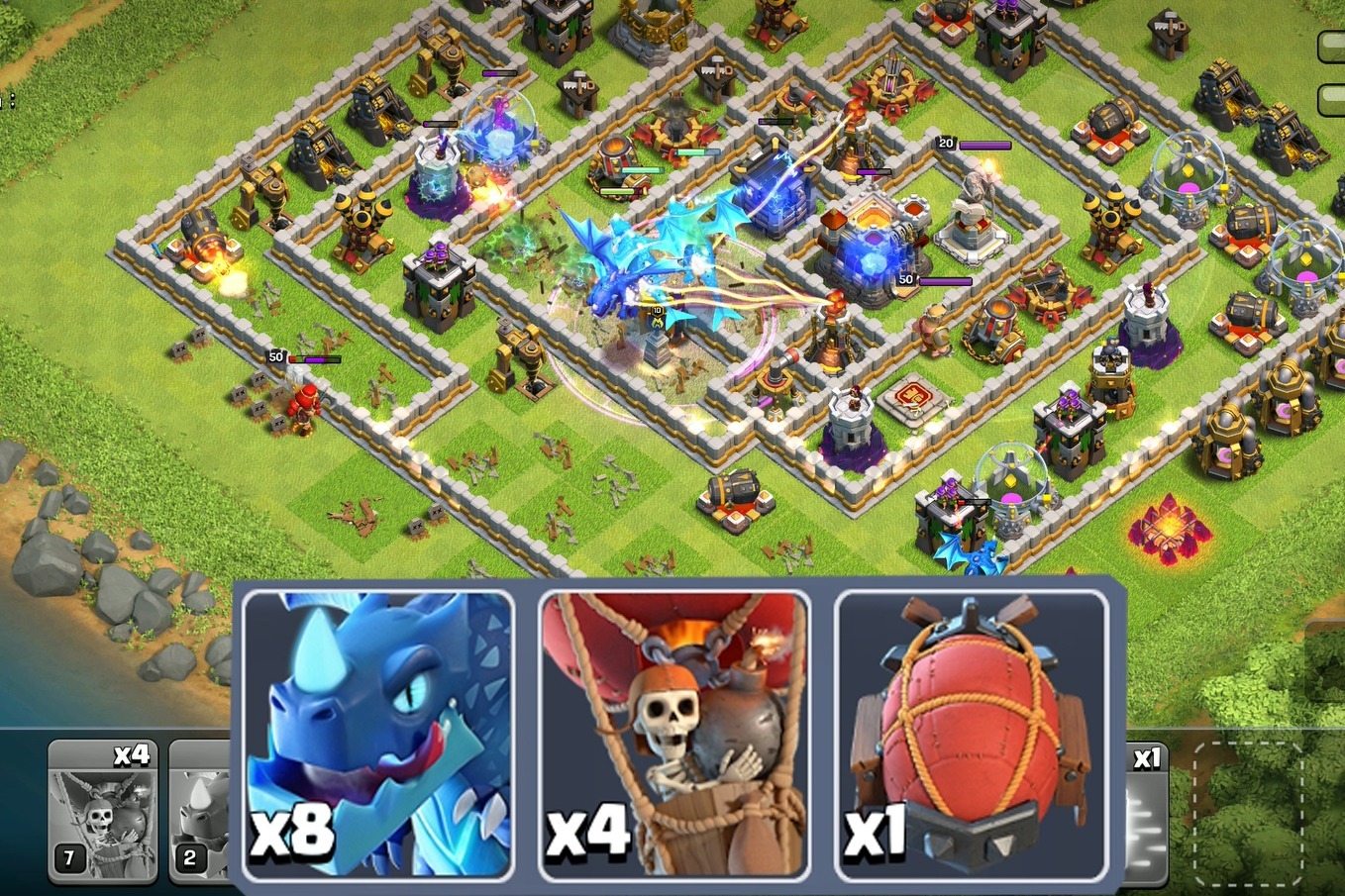 部落冲突clashofclans11本电龙特攻教学