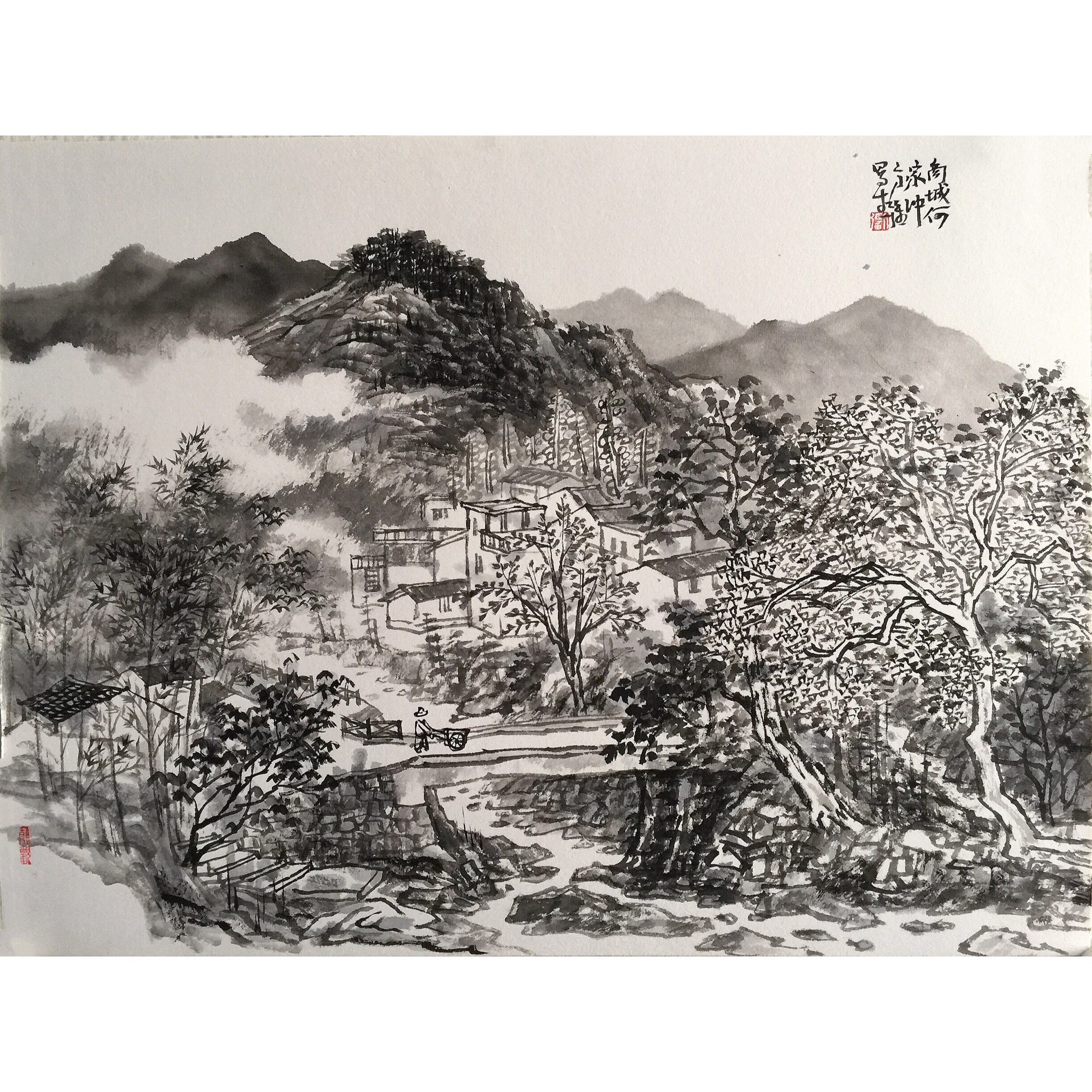 心游故园--方强大别山写生作品__凤凰网