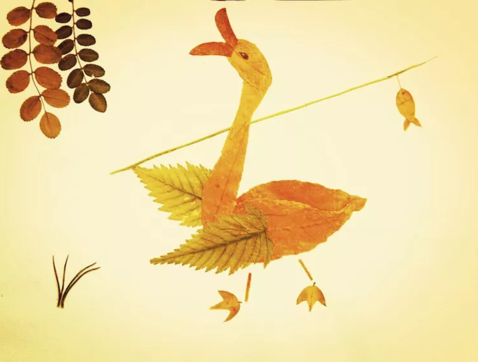 秋天的树叶很飘亮,陈兆惠老师告诉你怎样做贴画__凤凰网