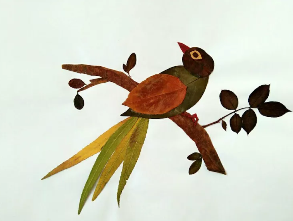 秋天的树叶很飘亮,陈兆惠老师告诉你怎样做贴画__凤凰网