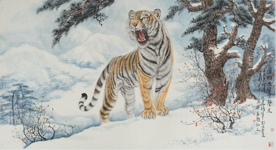 雄强博大 妙造自然 ——中国实力派画家军中虎王邵叶道的虎画艺术