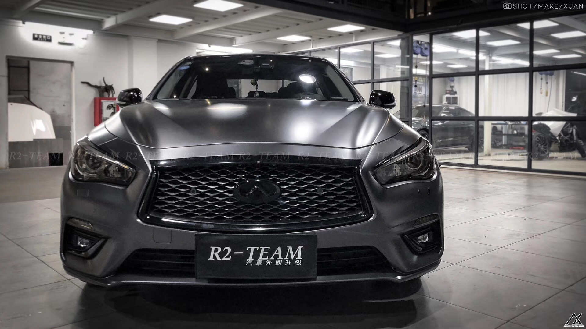 ax wrap film r2 team club 英菲尼迪q50l 电光金属深空灰
