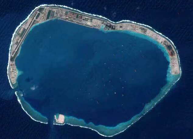 美济岛卫星地图图片