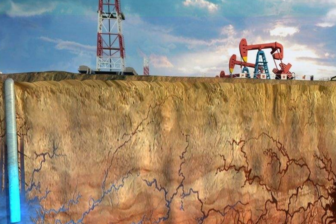 地下1000米的石油是如何开采的?视频还原全过程,佩服工程师